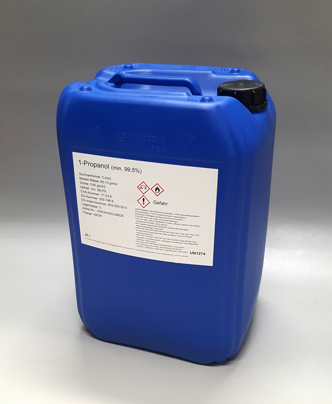1-Propanol (min. 99,5%) n-Propanol, Propylalkohol - 25 Liter